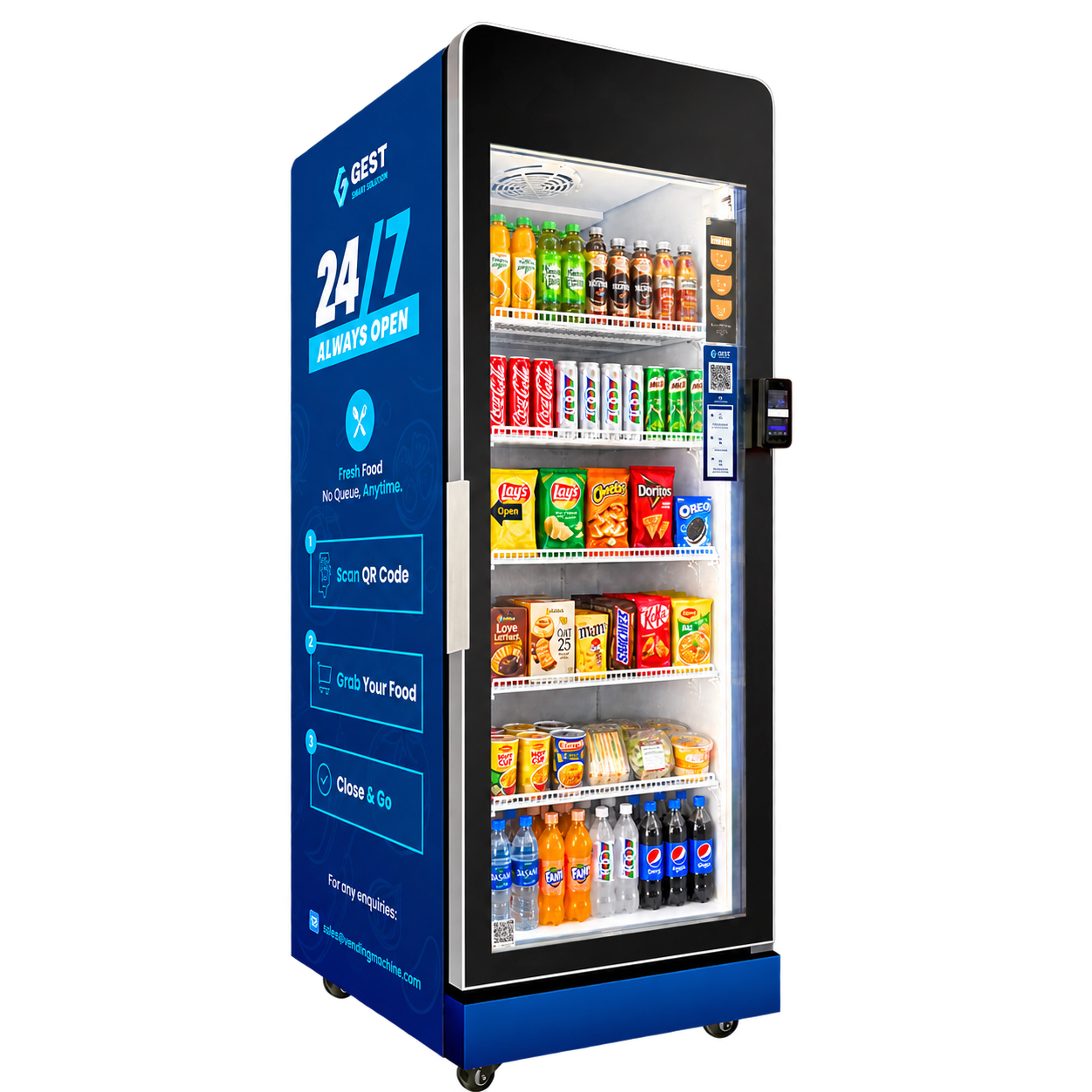 AI smart chiller vending machine