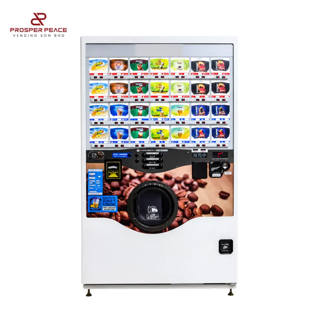 FUJI-483 Hot & Cold Coffee Vending Machine — front view
